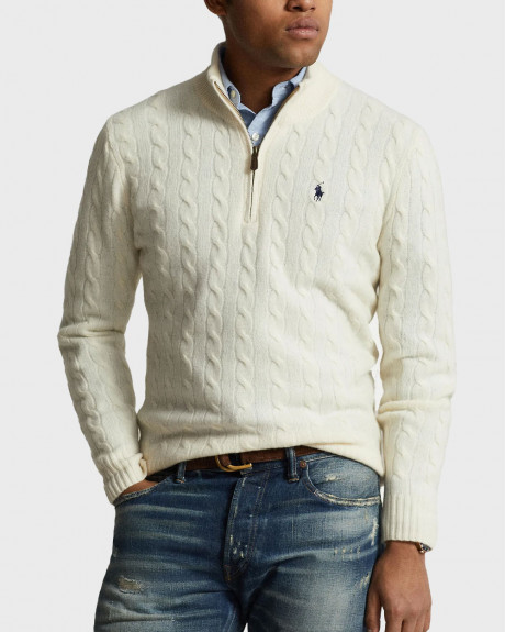 POLO RALPH LAUREN ΑΝΔΡΙΚO HALF ZIP ΠΟΥΛΟΒΕΡ - 710876766001