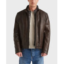 MILESTONE MS BARNEY MEN'S LEATHER JACKET - 531063 21295 - BLACK