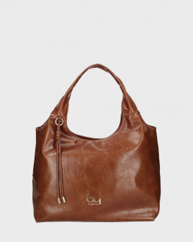 BY BYBLOS SLOPE WOMEN'S SHOULDER BAG - ΒYBS27C01 - BROWN