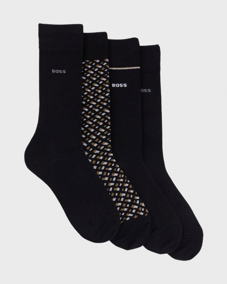 BOSS MEN'S HIGH SOCKS 4 PCS. - 50524322