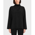 MY T WOMEN'S OVERSIZED LONG SLEEVE T-SHIRT - W27Τ2076 - BLACK