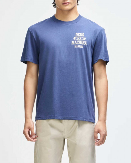 DEUS EX MACHINA BIARRITZ CERAMIC MEN'S T-SHIRT WITH PRINT - D263MTS3800