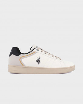 US POLO ASSN ΑΝΔΡΙΚΑ SNEAKERS - ALPHA001 - ΑΣΠΡΟ