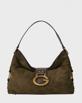 GUESS CAMDEN WOMEN'S LARGE SHOULDER BAG - HWSG930818 - OLIVE GREEN