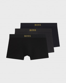 BOSS MEN'S COTTON BOXER BOXERS SET OF 3 - 50570030 - BEIGE