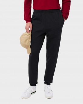 LACOSTE MEN'S TAPERED FIT FLEECE SWEATPANTS - XΗ8869 - BLACK