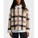 BARBOUR HAZELWOOD TARTAN WOMEN'S FLEECE JACKET - LFL0085 - BEIGE