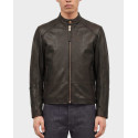 HUGO LIKOS MEN'S LEATHER JACKET - 50564039 - BLACK