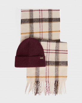 BARBOUR OLIVIA TARTAN ΣET ΣΚΟΥΦΟΣ ΚΑΣΚΟΛ - LGS0107 - ΜΠΟΡΝΤΩ