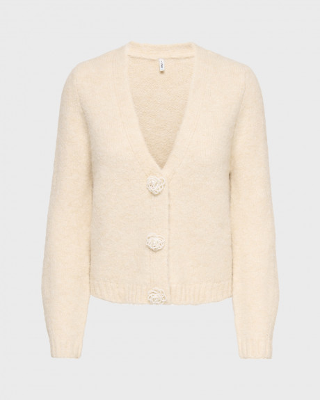 ONLY ZAGGIE WOMEN'S CARDIGAN WITH BUTTON DETAILS - 15382143