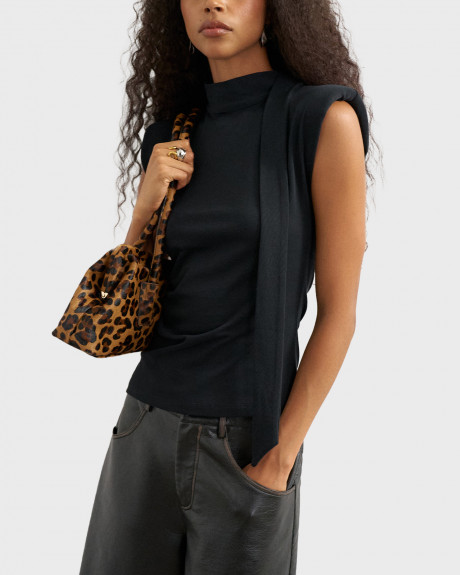 TOPSHOP TSBENDA ΓΥΝΑΙΚΕΙΟ ΤΟΠ ΜΕ ΦΟΥΛΑΡΙ - 31002217