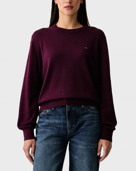 TOMMY JEANS WOMEN'S LONG SLEEVE KNIT - DW0DW23360
