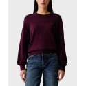 TOMMY JEANS WOMEN'S LONG SLEEVE KNIT - DW0DW23360 - BURGUNDY