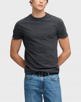 SUPERDRY ESSENTIAL COMPANY LOGO TEE ΑΝΔΡΙΚΗ ΚΟΝΤΟΜΑΝΙΚΗ ΜΠΛΟΥΖΑ - Μ1012465Α - ΑΝΘΡΑΚΙ