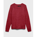 VERO MODA VMDOFFY WOMEN'S KNITTED PULLOVER REGULAR FIT - 10201022 - RED