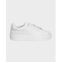 BOSS SHOES GARDA MEN'S LEATHER SNEAKERS - EJ7175 - WHITE