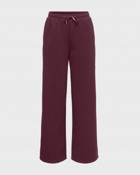 ONLY MAYRA WOMEN'S SWEATPATNS WITH ELASTIC WAIST AND RHINESTONES - 15383209 - BURGUNDY