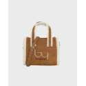BY BYBLOS VALLEY WOMEN'S COMPACT CROSSBODY HANDBAG - BYB12C04 - ECRU