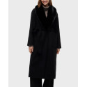 TOMMY HILFIGER WOMEN'S COAT WITH DETACHABLE FUR - WW0WW51105 - BLACK