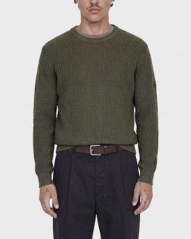 JACK & JONES TANAKA KNIT CREW NECK ΑΝΔΡΙΚΟ ΜΑΚΡΥΜΑΝΙΚΟ ΠΛΕΚΤΟ - 12298548 - ΛΑΔΙ