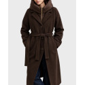EMME BY MARELLA DESIDERIO WOMEN'S COAT WITH DETACHABLE HOOD - 26254961122 - BEIGE