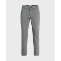 JACK & JONES JPSTOLLIE ΑΝΔΡΙΝΟ ΠΑΝΤΕΛΟΝΙ CHINO ΚΑΝΟΝΙΚΗ ΓΡΑΜΜΗ - 12292970  - ΕΚΡΟΥ