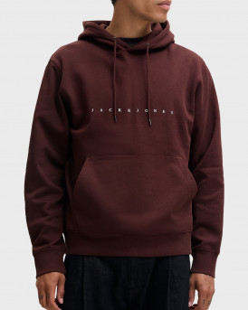 JACK & JONES ΑΝΔΡΙΚΟ ΦΟΥΤΕΡ ΜΕ ΚΟΥΚΟΥΛΑ - 12233972 - ΜΠΟΡΝΤΩ