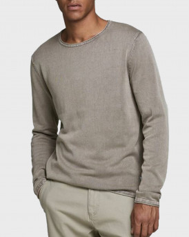 JACK & JONES CREW NECK ΑΝΔΡΙΚΟ ΜΑΚΡΥΜΑΝΙΚΟ ΠΟΥΛΟΒΕΡ - 12174001 - ΛΑΔΙ