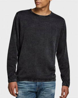 JACK & JONES CREW NECK ΑΝΔΡΙΚΟ ΜΑΚΡΥΜΑΝΙΚΟ ΠΟΥΛΟΒΕΡ - 12174001 - ΜΠΛΕ
