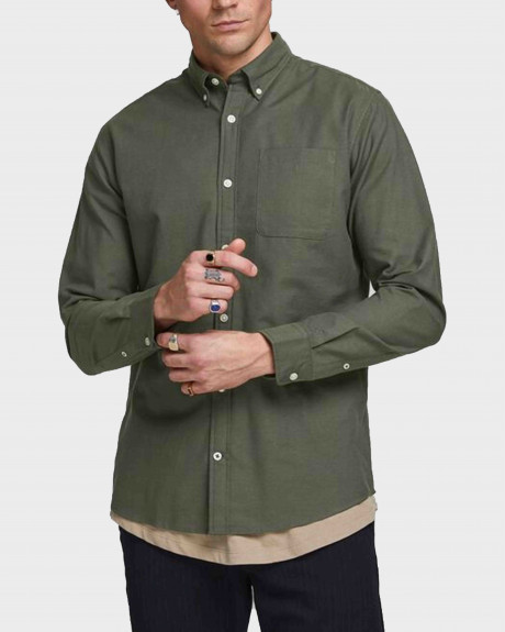 JACK & JONES ΑΝΔΡΙΚΟ ΠΟΥΚΑΜΙΣΟ ΣΤΕΝΗ ΓΡΑΜΜΗ - 12182486
