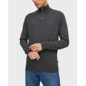 JACK & JONES ΑΝΔΡΙΚΟ ΠΟΥΛΟΒΕΡ HALF-ZIP - 12189339 - ΕΚΡΟΥ