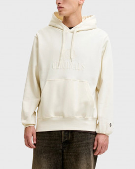 JACK & JONES JORFREDERIKSBERG MONOGRAM ΑΝΔΡΙΚΟ ΦΟΥΤΕΡ ΜΕ ΚΟΥΚΟΥΛΑ - 12300022 - ΕΚΡΟΥ