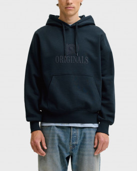JACK & JONES JORFREDERIKSBERG MONOGRAM ΑΝΔΡΙΚΟ ΦΟΥΤΕΡ ΜΕ ΚΟΥΚΟΥΛΑ - 12300022 - ΜΠΛΕ