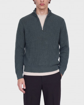 JACK & JONES JJSAGE ΑΝΔΡΙΚΟ ΜΑΚΡΥΜΑΝΙΚΟ ΠΛΕΚΤΟ HALF-ZIP - 12298501 - ΡΑΦ